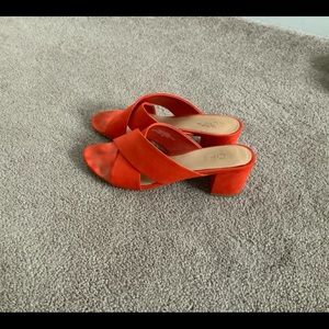Orange sandals